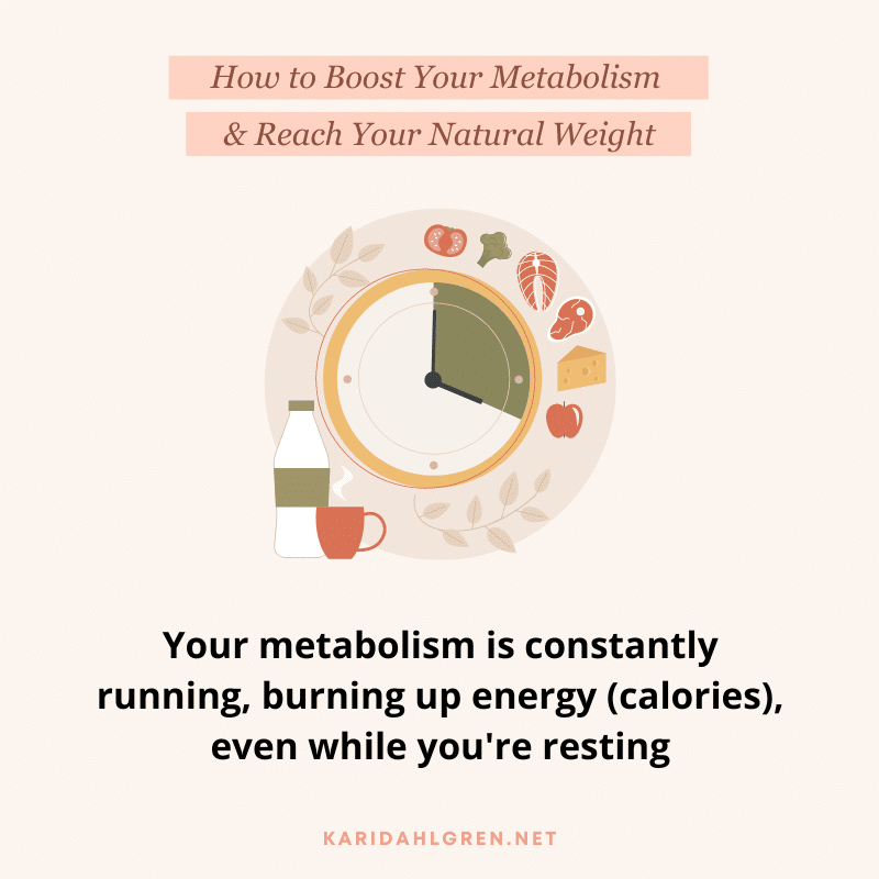 How to Boost Your Metabolism & Reach Your Natural Weight: Your metabolism is constantly running, burning up energy (calories), even while you're resting