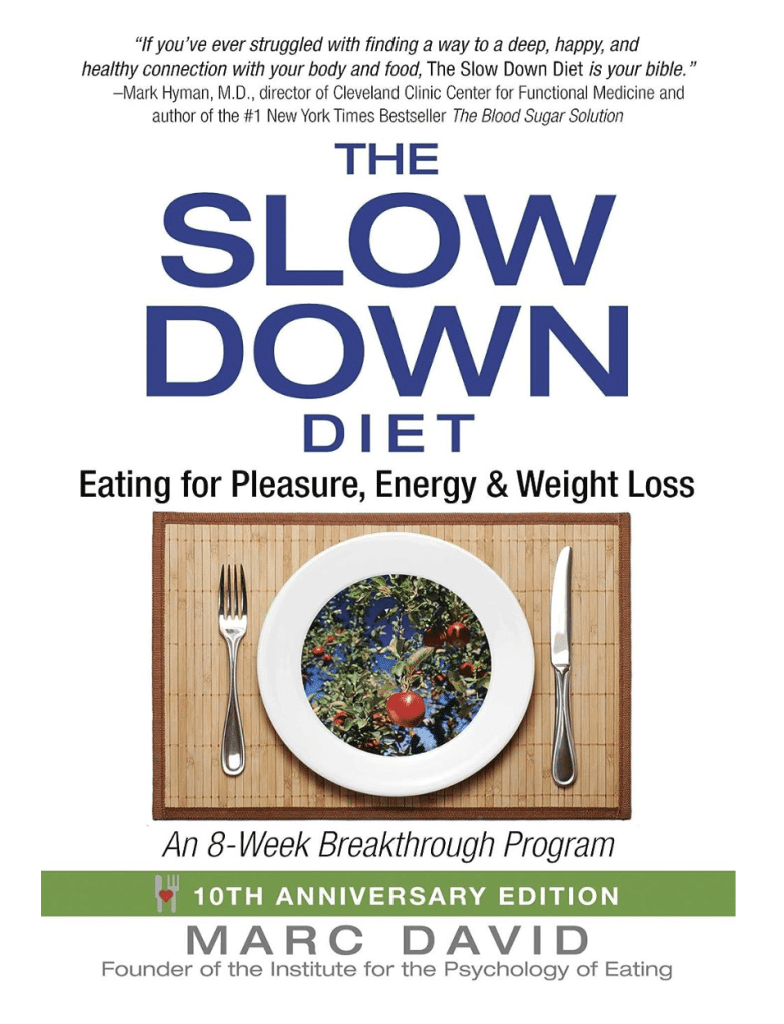 cover of The Slow Down Diet, best weight loss mindset books
