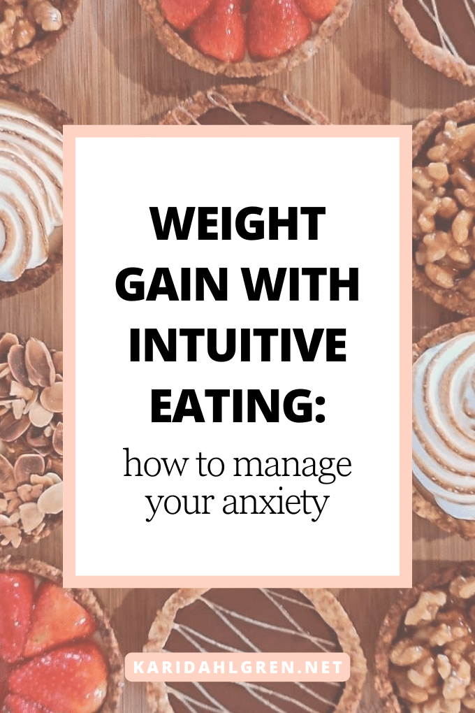 weight gain with intuitive eating: how to manage your anxiety