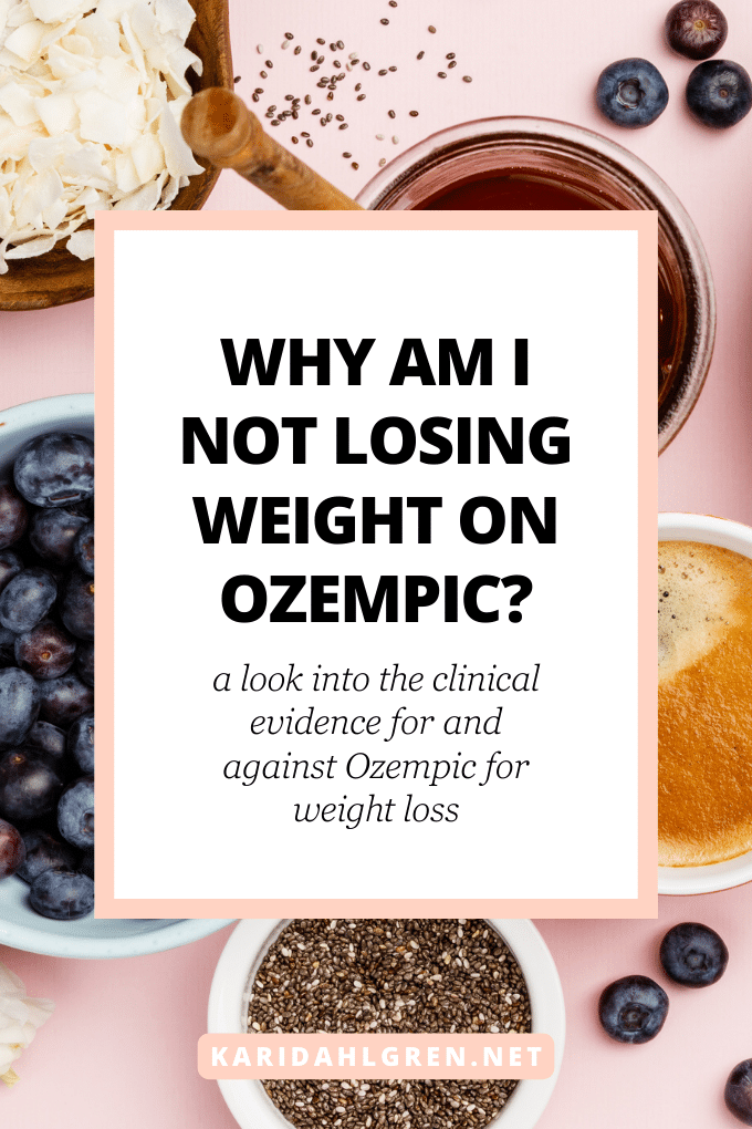why am I not losing weight on Ozempic? a look into the clinical evidence for and against Ozempic for weight loss